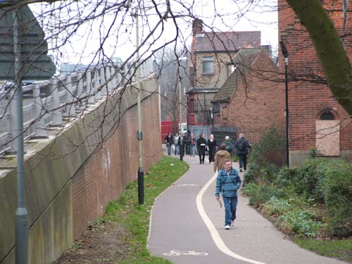 The south side of the flyover
