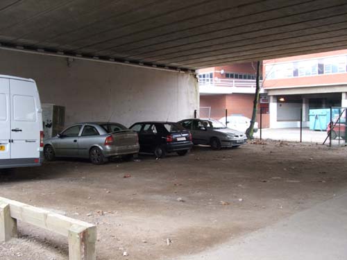 Waste groundunder the flyover