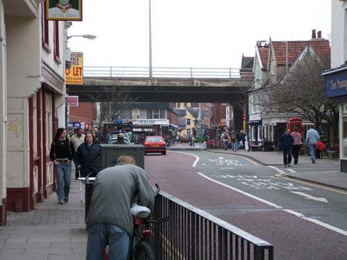 Looking north at the flyover
