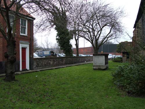 Old graveyeard on the edge of the destruction