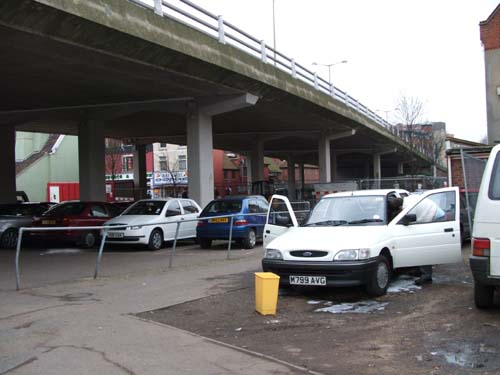 Car park under flyover