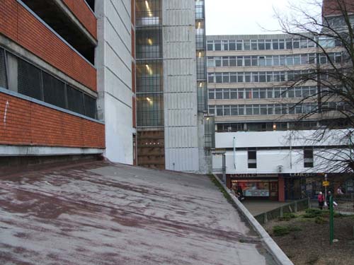 Unfinished backside of Anglia Square